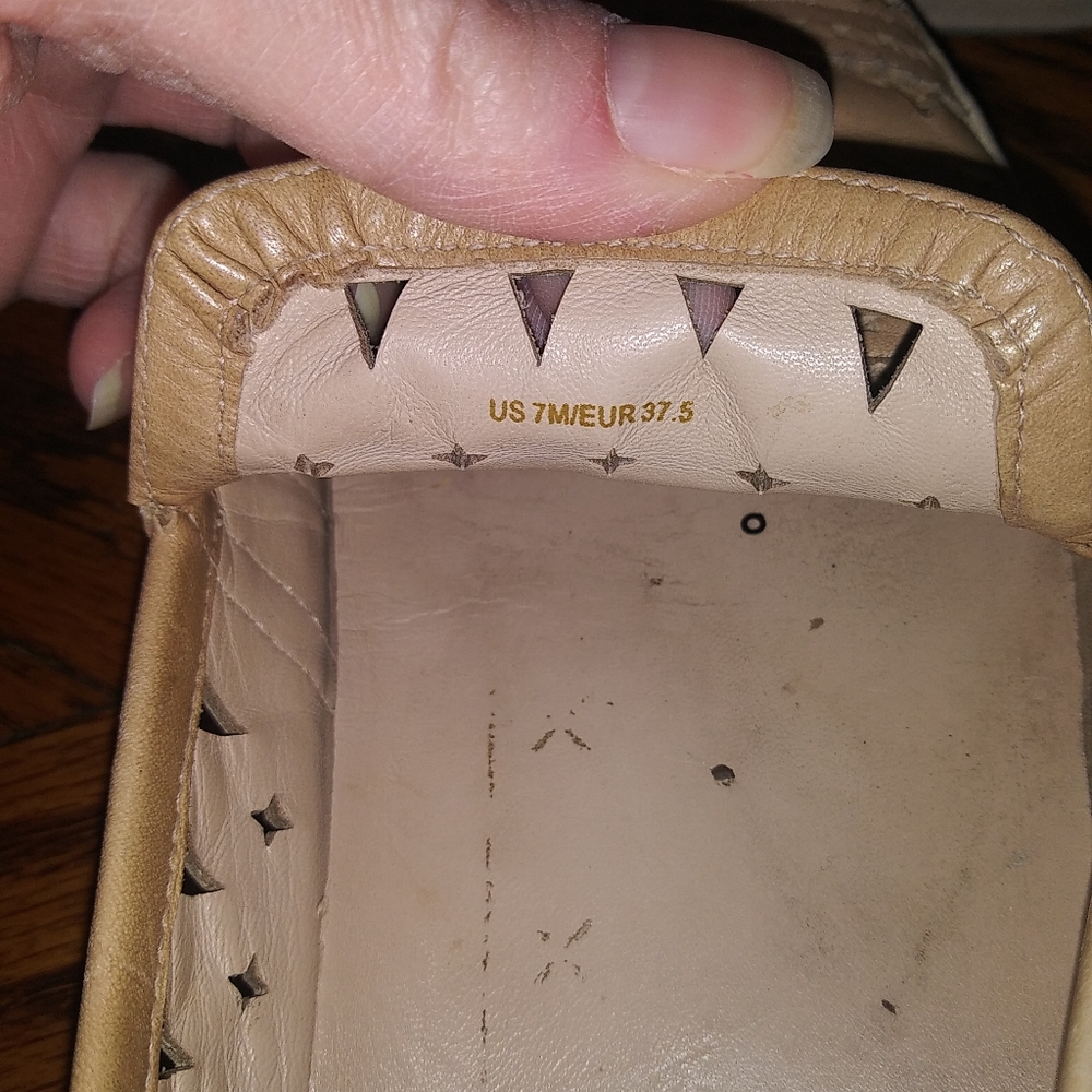 Via Spiga Gingi Tan Leather Slip On Sneakers - Picture 5 of 5